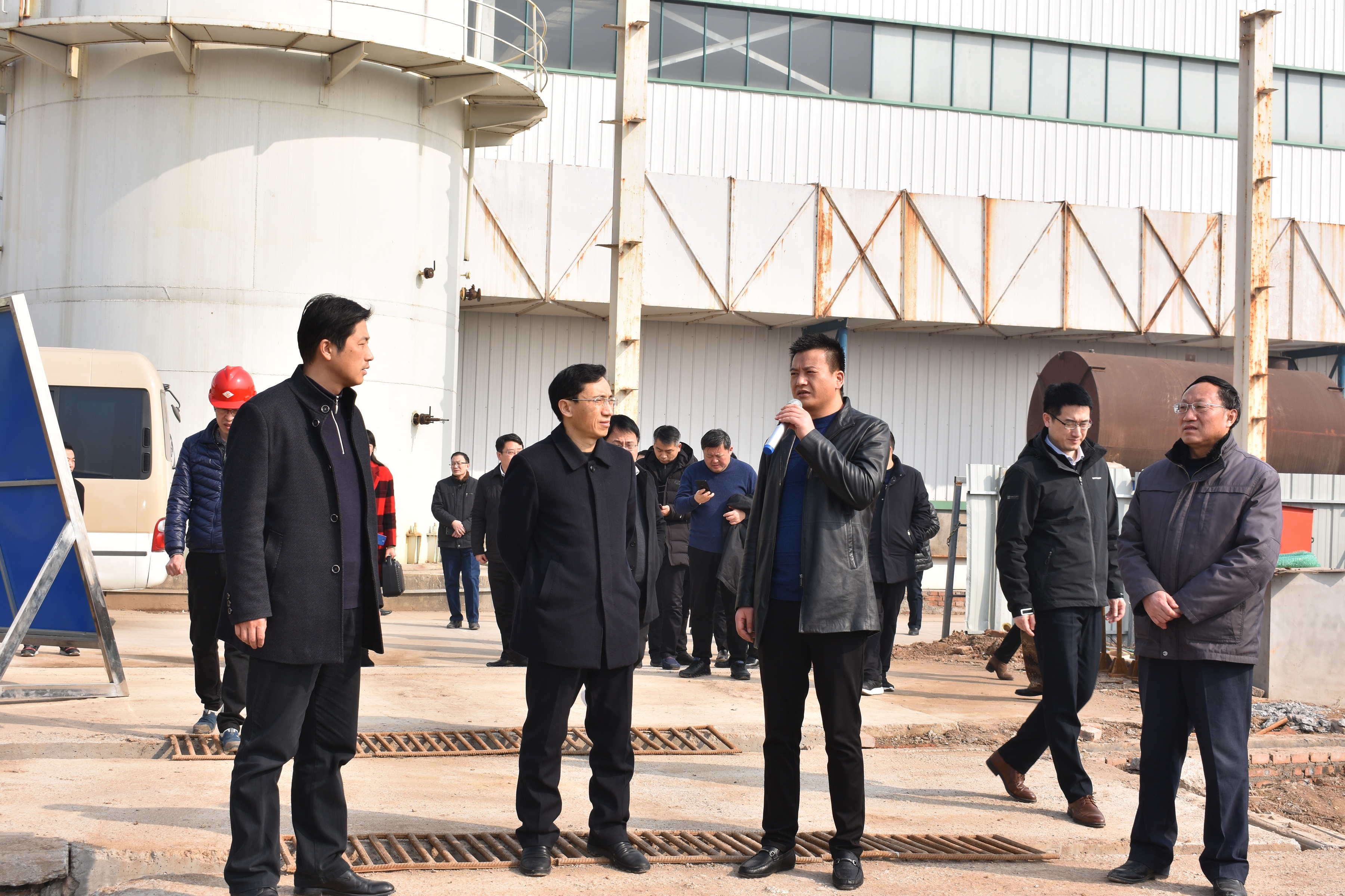 濉溪縣四大領導班子蒞臨我司參觀調(diào)研